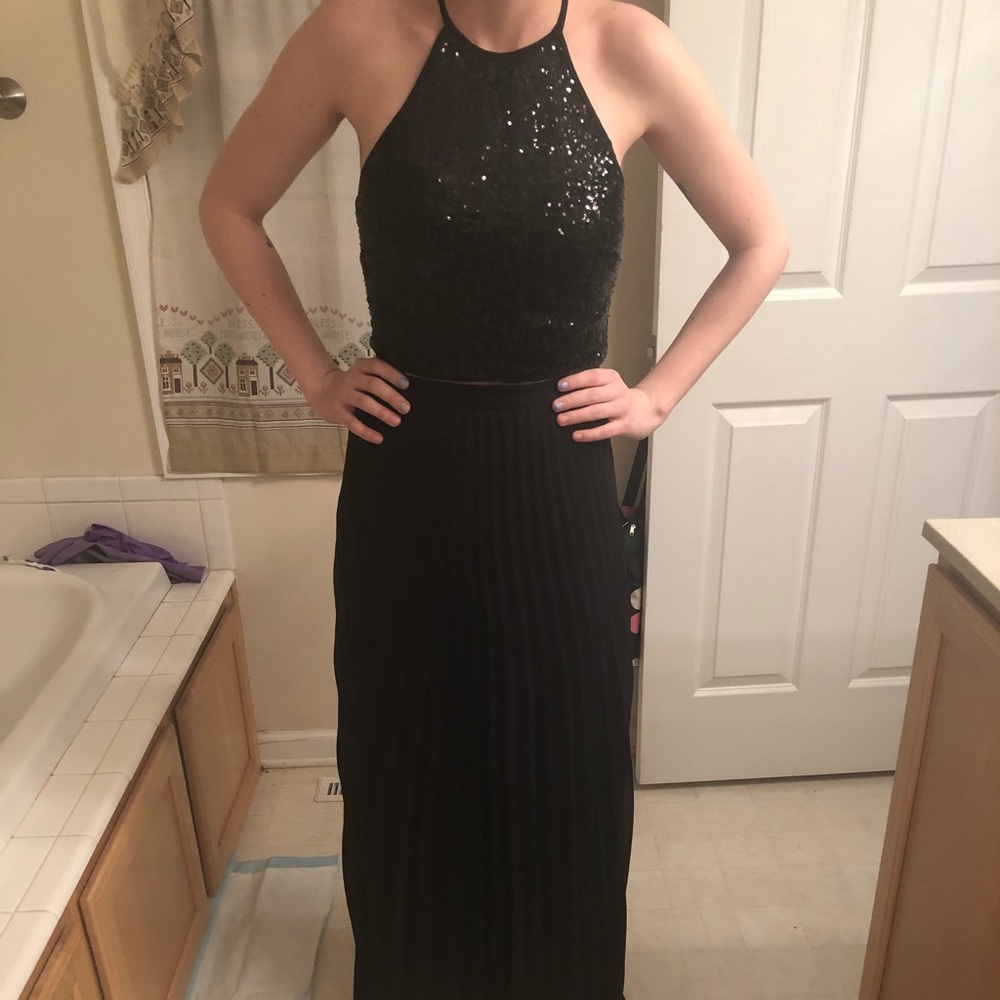 2 piece prom dress